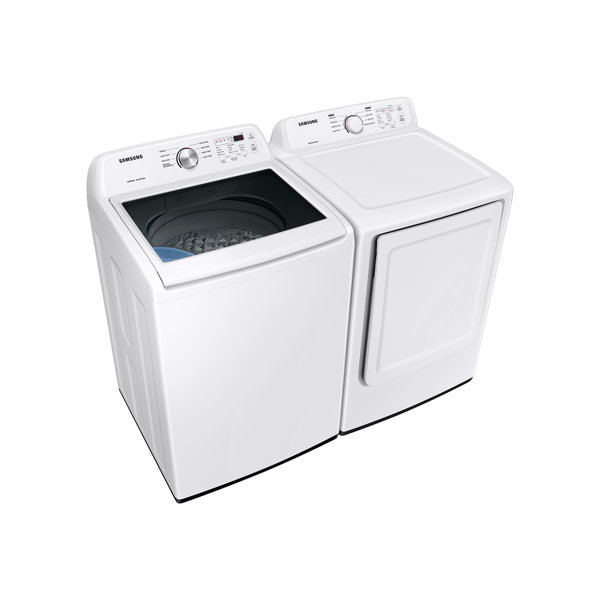 Samsung Washer & Dryer Set with 4.4 Cubic Feet Top Load Washer and 7.2